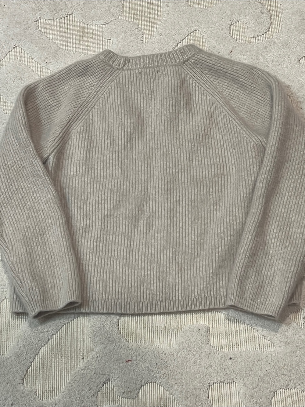 Quince Mongolian Cashmere Fisherman Crewneck Sweater Womens Size Small Beige - Picture 5 of 8